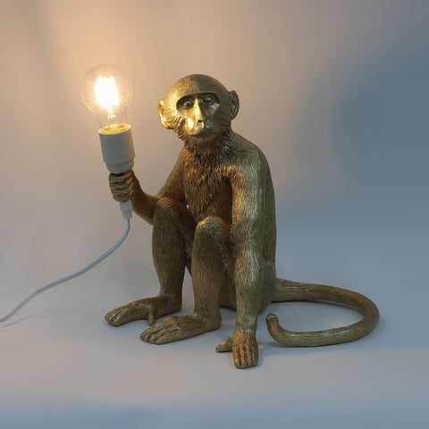 Resin Monkey W/ Light Decoration | Home Decor | Interior Styling
