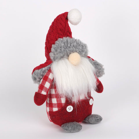 11“H Fabric Standing Gnome