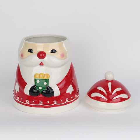 Ceramic Santa Container