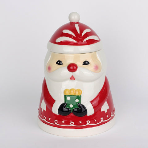 Ceramic Santa Container