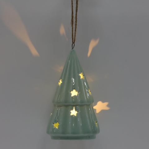 Ceramic Tree Cone Ornament