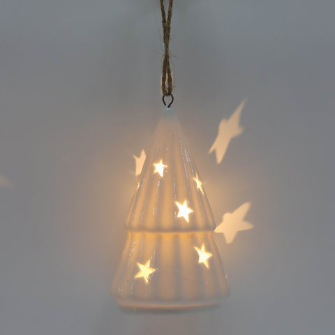 Ceramic Tree Cone Ornament