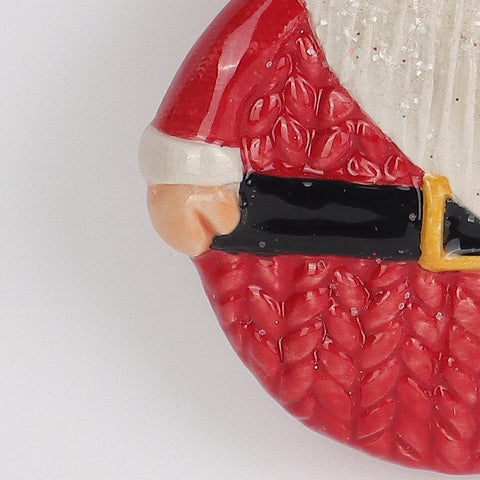 Ceramic Santa Ornament