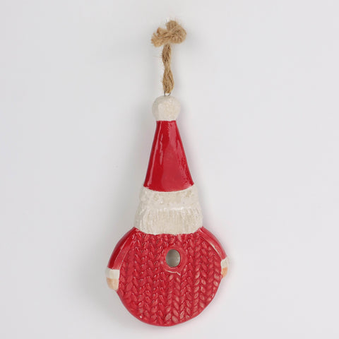 Ceramic Santa Ornament