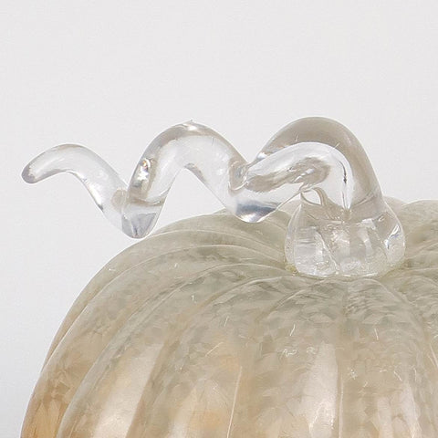 Sm Glass Pumpkin W/ Led
