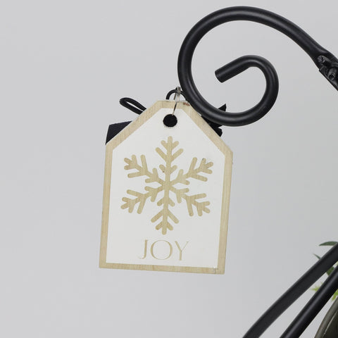 Christmas Metal Sled W/ Trees And Led