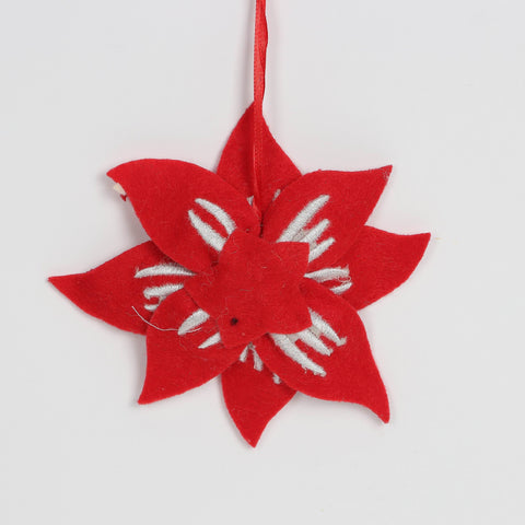Christmas Poinsettia Ornament
