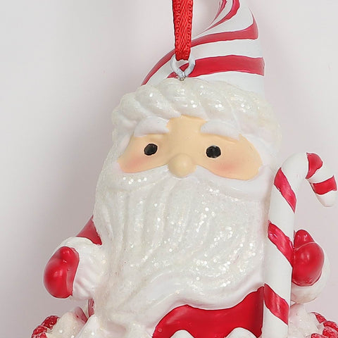 Christmas Cupcake Santa Ornament