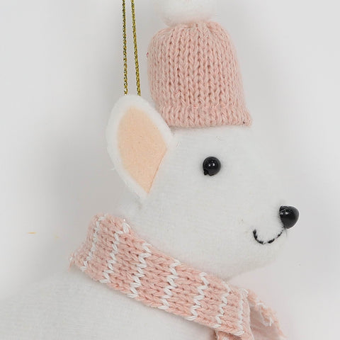 Christmas Mouse In Sledge Ornament