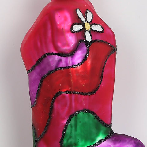 Christmas Western Boot Ornament