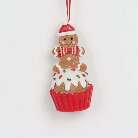Christmas Cupcake Gingerbread Ornament