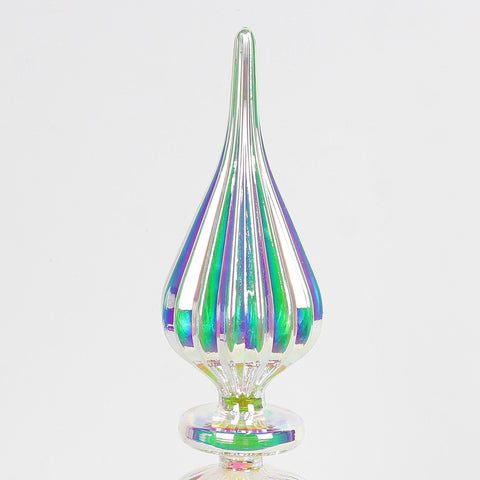Christmas Glass Finial Tree Topper