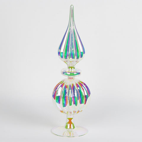 Christmas Glass Finial Tree Topper