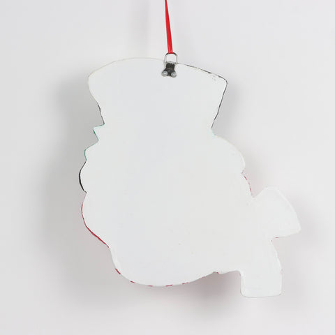 Christmas Snowman Head Ornament