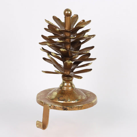 Christmas Pine Cone Stocking Holder