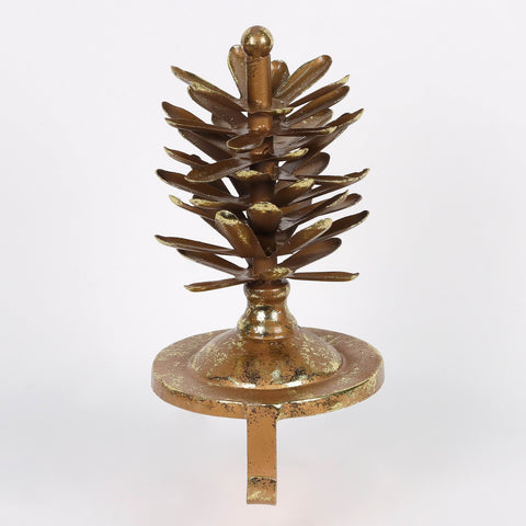 Christmas Pine Cone Stocking Holder