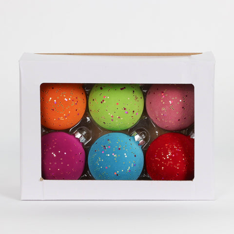 S/6 Christmas Balls Ornament