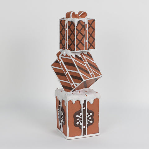 Christmas Resin Gift Boxes Décor