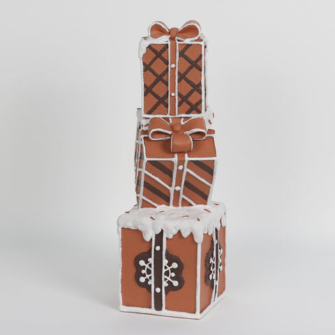 Christmas Resin Gift Boxes Décor