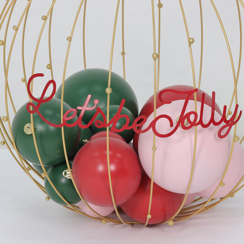 Christmas Jumbo Wired Ornament W/ Balls
