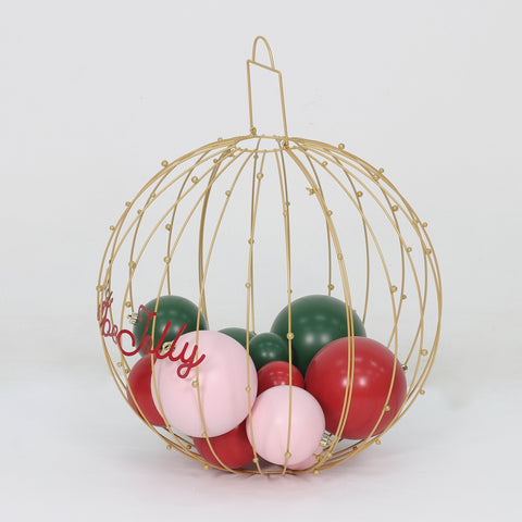 Christmas Jumbo Wired Ornament W/ Balls
