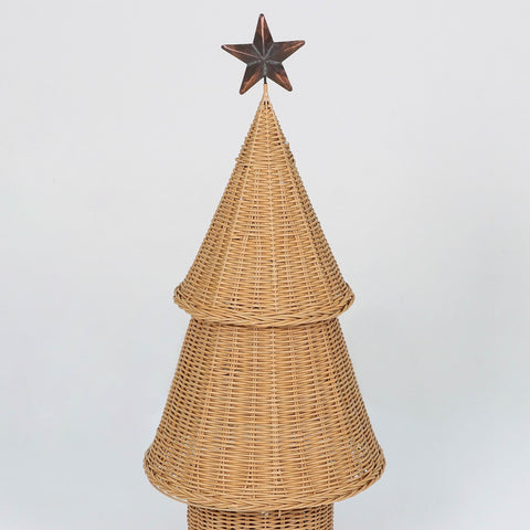 Christmas Ratteen Pre-Lit Tree Cone