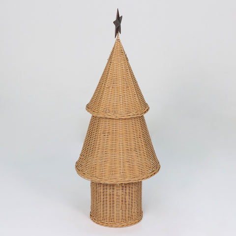 Christmas Ratteen Pre-Lit Tree Cone