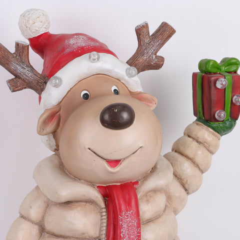 Christmas Resin Reindeer Décor