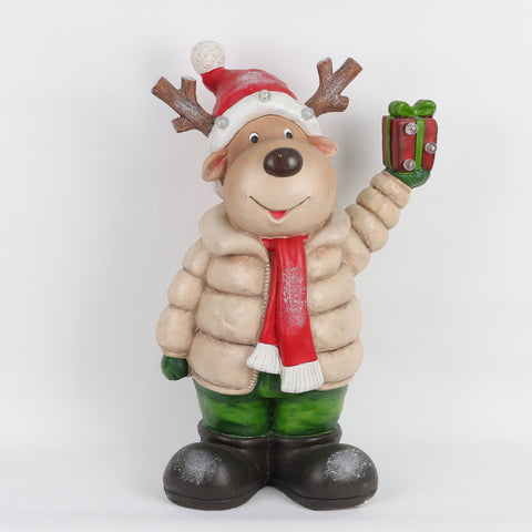 Christmas Resin Reindeer Décor