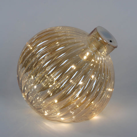 Christmas Glass Ball W/ Led Décor