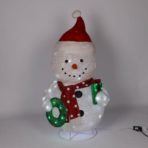 Christmas Pre-Lit Snowman Décor