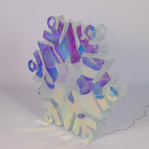 Christmas Pre-Lit Jumbo Snowflake Décor