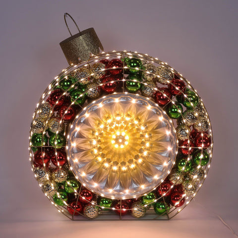 Christmas Pre-Lit Jumbo Ornament Décor