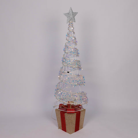 Pre-Lit Christmas Cone Tree Décor