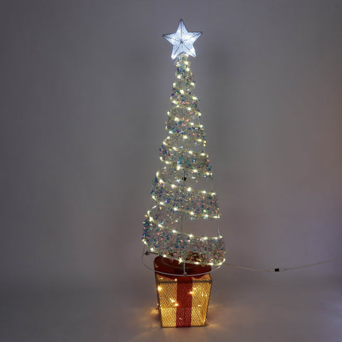Pre-Lit Christmas Cone Tree Décor