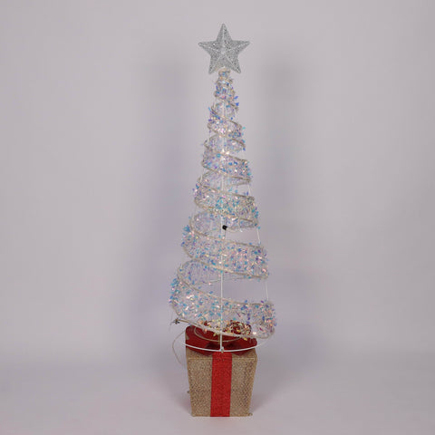 Pre-Lit Christmas Cone Tree Décor
