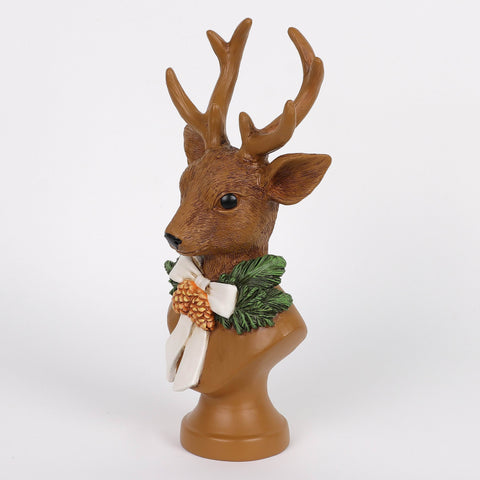 Christmas Resin Deer Head Décor