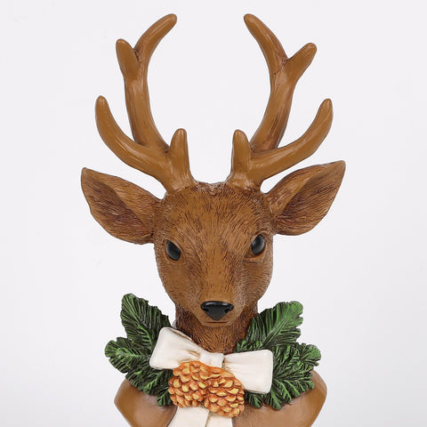 Christmas Resin Deer Head Décor