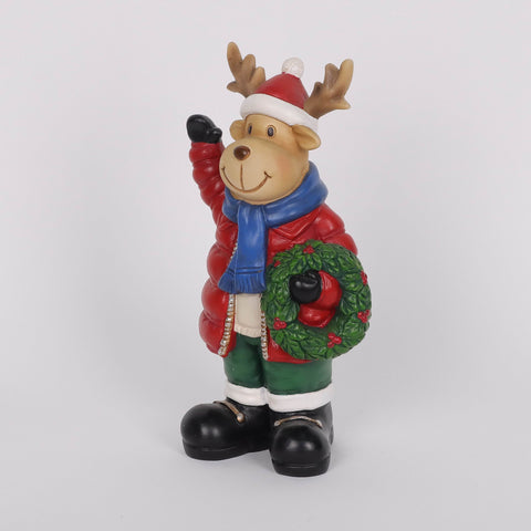 Christmas Resin Reindeer Décor