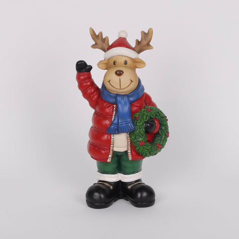 Christmas Resin Reindeer Décor