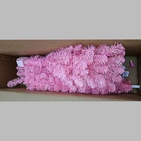 Christmas Pre-Lite Pvc Pink Tree