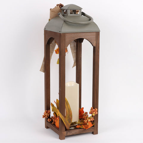 Metal Lantern W/ Led Candle