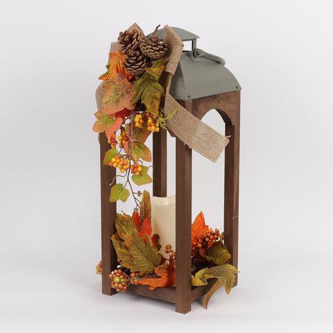 Metal Lantern W/ Led Candle