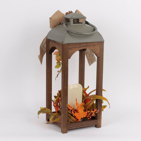 Metal Lantern W/ Led Candle