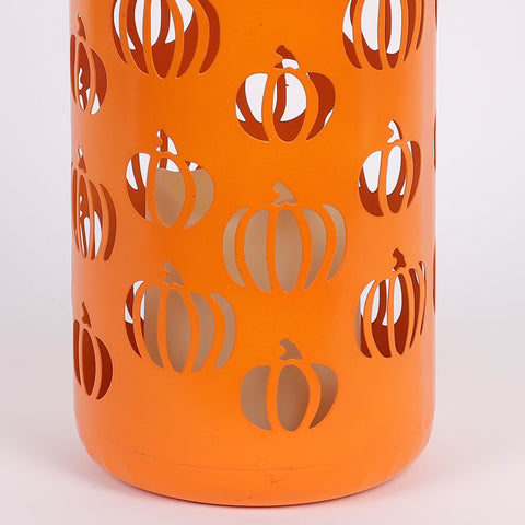 Fall Metak Lantern W/ Led Candle