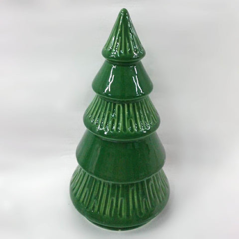 Ceramic Christmas Tree Cone Décor
