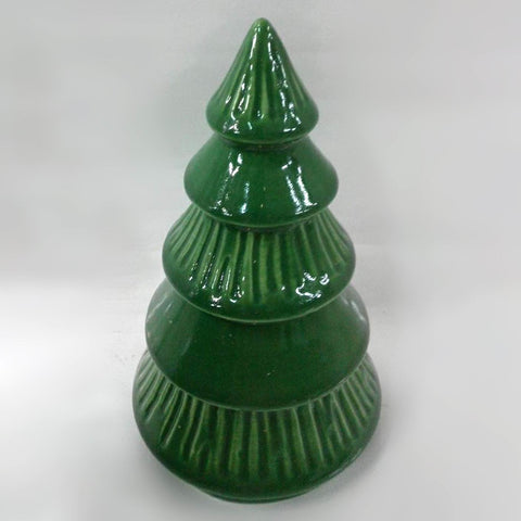 Ceramic Christmas Tree Cone Décor