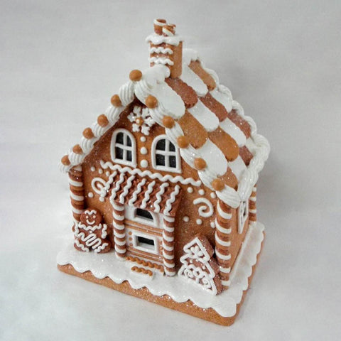 Christmas Gingerbread House W/ Led