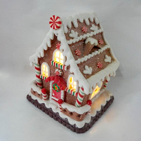 Christmas Gingerbread House W/ Led