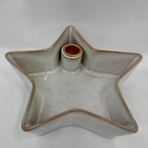 Christmas Ceramic Star Shape Candle Holder